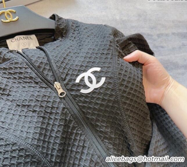 Buy Cheap Chanel Long Sleeve Swimwear with Zip 0306 Black 2024