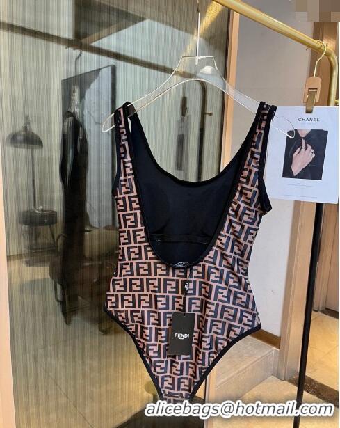 Good Product Fendi FF Swimwear 0306 Brown/Black 2024