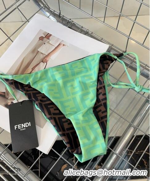 Low Cost Fendi FF Reversible Swimwear 0306 Green/Brown 2024