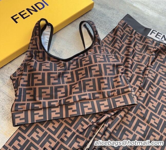 Best Price Fendi FF Yoga Activewear 0306 Brown/Black 2024