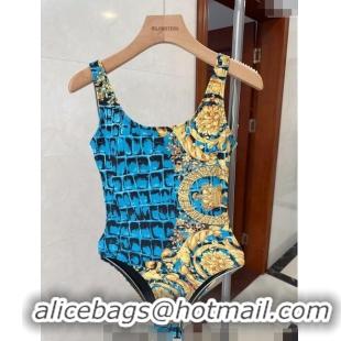 ​Top Grade Versace One Piece Swimwear 0307 Blue/Yellow 2024