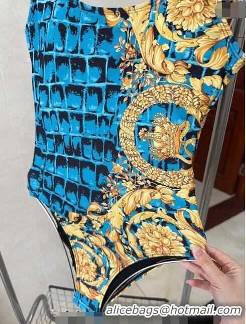 ​Top Grade Versace One Piece Swimwear 0307 Blue/Yellow 2024