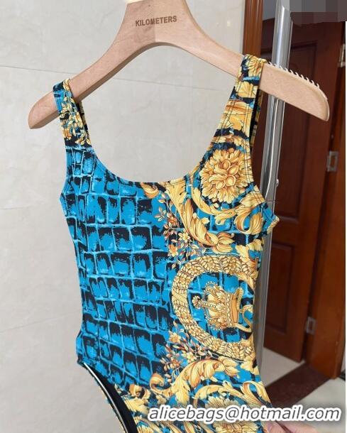 ​Top Grade Versace One Piece Swimwear 0307 Blue/Yellow 2024