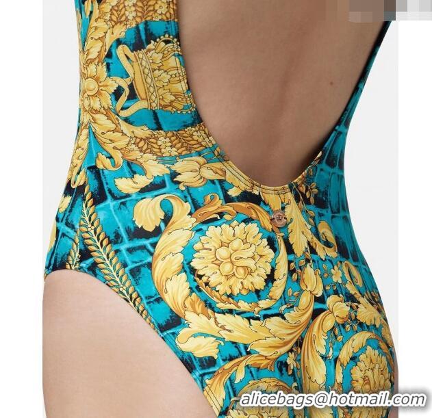 ​Top Grade Versace One Piece Swimwear 0307 Blue/Yellow 2024