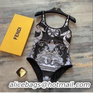 Luxurious Versace One Piece Swimwear 0307 Black/Light Grey 2024