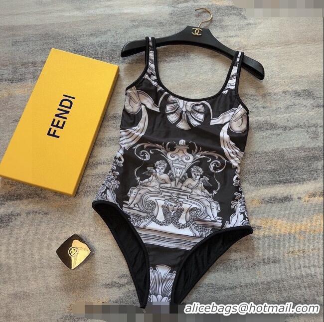 Luxurious Versace One Piece Swimwear 0307 Black/Light Grey 2024