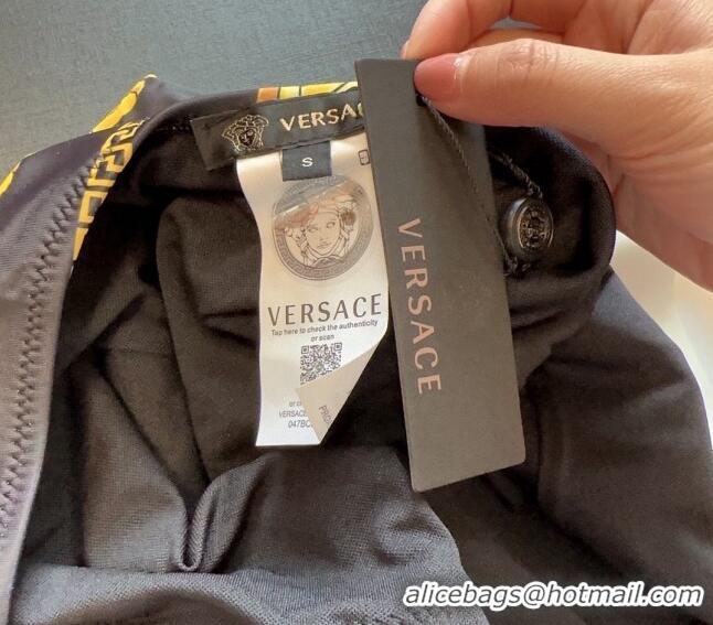 ​Best Price Versace Swimwear with Chain 0307 Black 2024