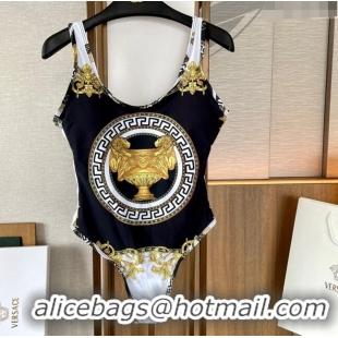 Pretty Style Versace Swimwear 0307 Black/White/Gold 2024