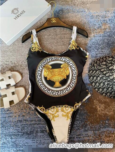 Pretty Style Versace Swimwear 0307 Black/White/Gold 2024