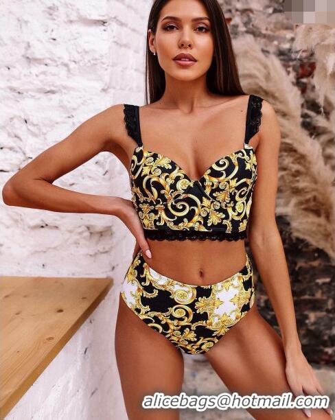 ​Pretty Style Versace Swimwear with 0307 Lace Yellow/Black 2024