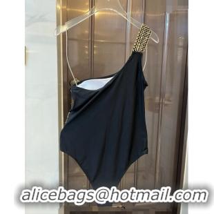 ​Best Price Versace Wide Chain One Shoulder Swimwear 0307 Black 2024