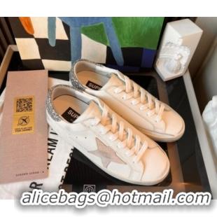 Low Price Golden Goose GGDB Super-Star Leather Sneakers 3403 White/Silver 4030403