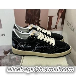 Big Discount Golden Goose GGDB Ball Star Sneakers in Black Suede and Mesh 0328096