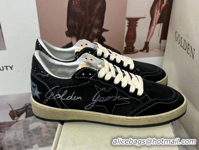 Big Discount Golden Goose GGDB Ball Star Sneakers in Black Suede and Mesh 0328096