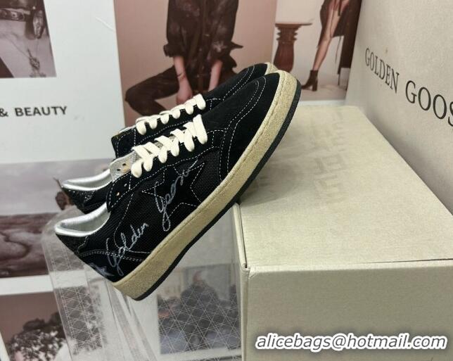 Big Discount Golden Goose GGDB Ball Star Sneakers in Black Suede and Mesh 0328096