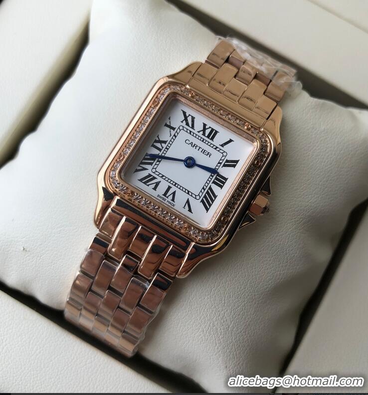 Luxurious Grade Cartier 18K PanthEre de Dial 27mm WJPN0009 Rose Gold