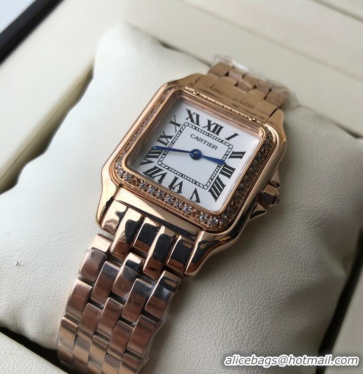 Luxurious Grade Cartier 18K PanthEre de Dial 27mm WJPN0009 Rose Gold