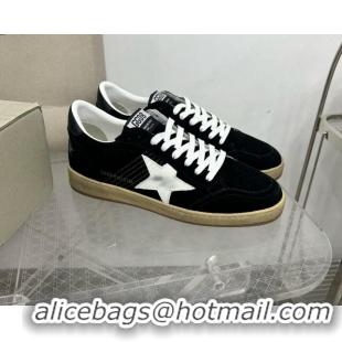 Top Grade Golden Goose GGDB Ball Star Sneakers in Black Suede and White Star 328105