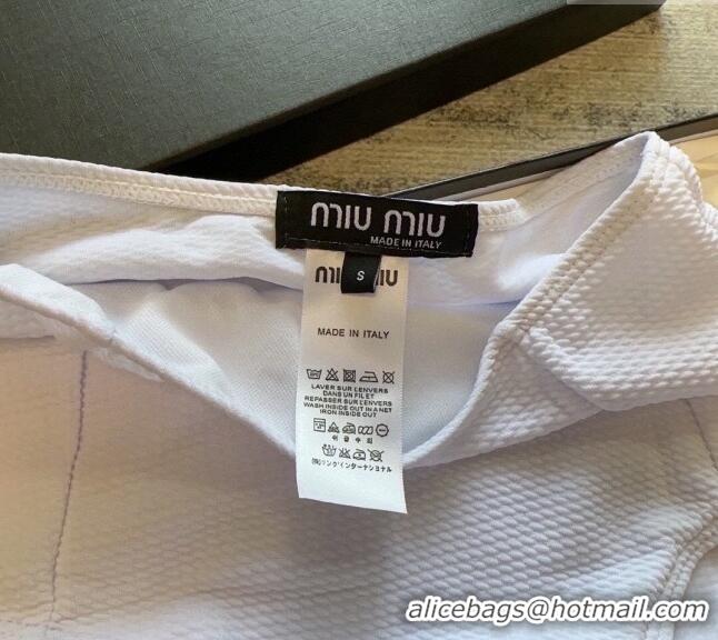 Buy Cheapest Miu Miu Bow Swimwear 0307 White 2024