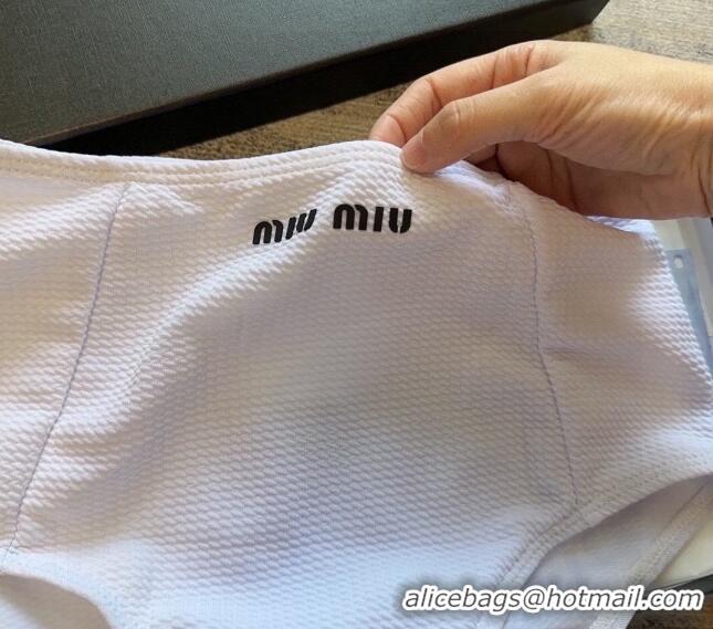 Buy Cheapest Miu Miu Bow Swimwear 0307 White 2024