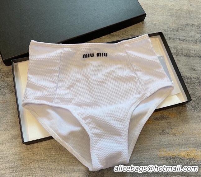 Buy Cheapest Miu Miu Bow Swimwear 0307 White 2024