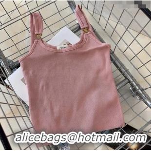 Cheapest Celine Triomphe Vest 0307 Light Pink 2024