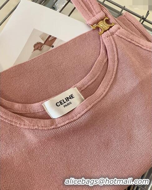 Cheapest Celine Triomphe Vest 0307 Light Pink 2024