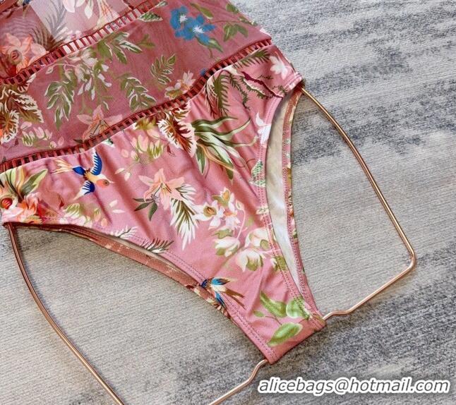 ​Promotional Gucci Printed Mesh Swimwear G0307 Pink 2024