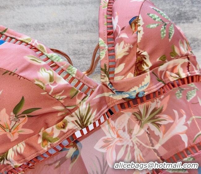 ​Promotional Gucci Printed Mesh Swimwear G0307 Pink 2024