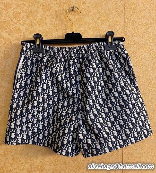 ​Luxurious Dior Oblique Technical Taffeta Jacquard Shorts CD7120 Blue