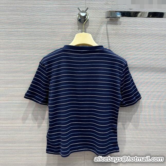 Famous Brand Miu Miu T-shirt M040701 Blue 2024