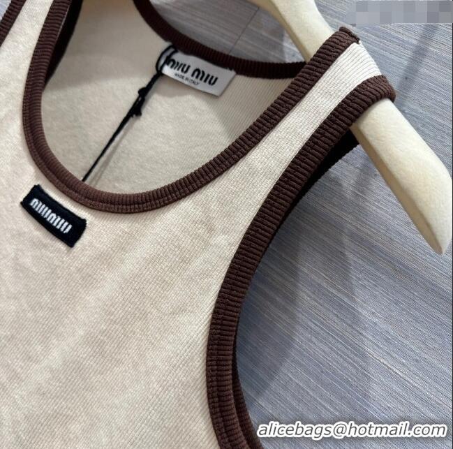 Promotional Miu Miu Knit Vest D040703 Beige 2024