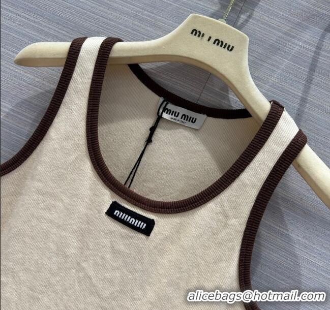 Promotional Miu Miu Knit Vest D040703 Beige 2024