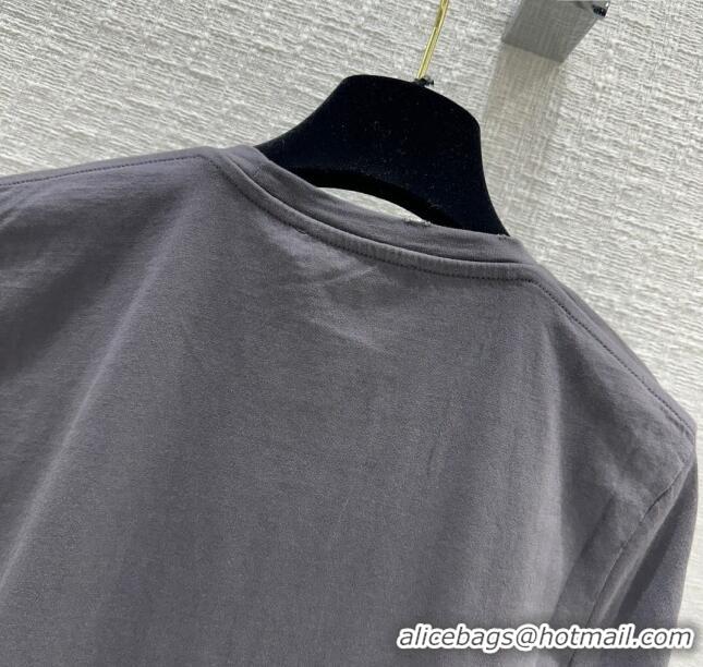 Buy Inexpensive Dior Cotton T-shirt D040707 Grey 2024