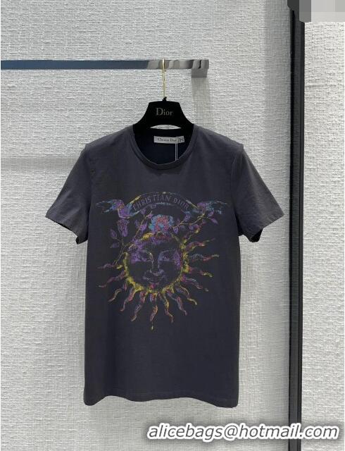 Buy Inexpensive Dior Cotton T-shirt D040707 Grey 2024