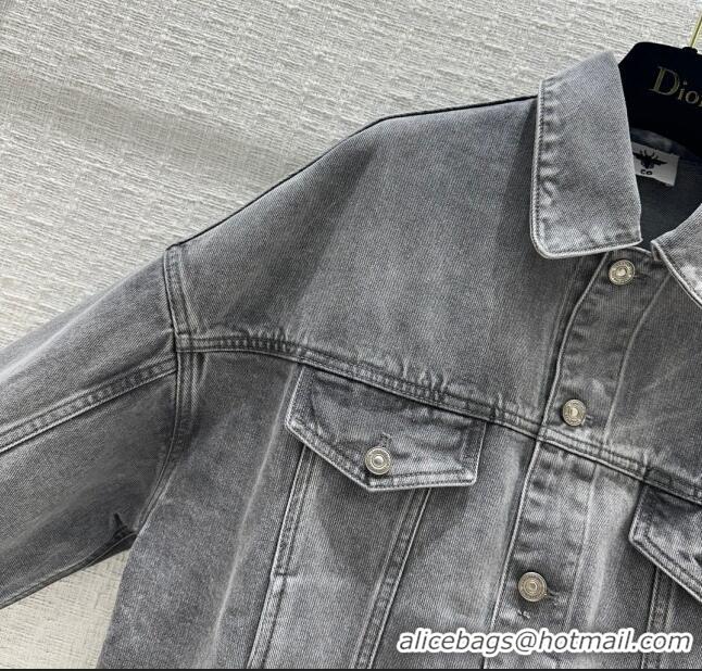 Famous Brand Dior Denim Jacket D040709 Grey 2024