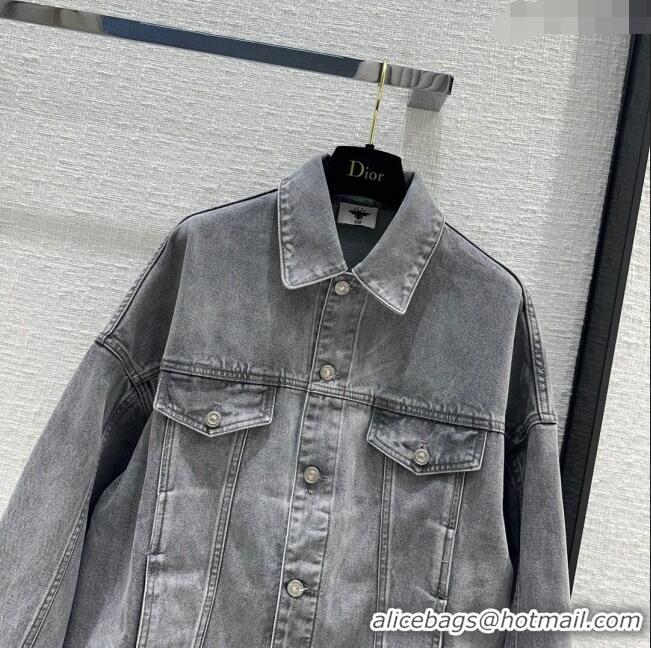 Famous Brand Dior Denim Jacket D040709 Grey 2024