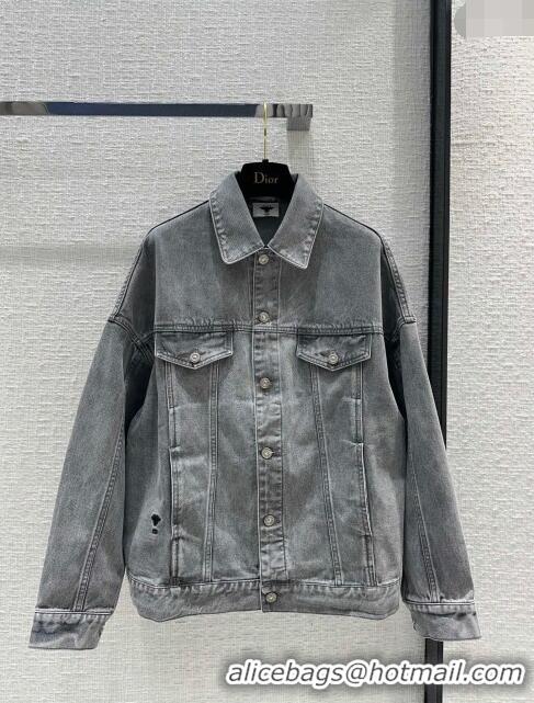 Famous Brand Dior Denim Jacket D040709 Grey 2024