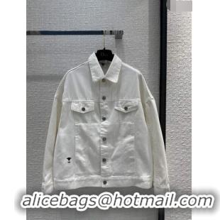 Top Quality Dior Denim Jacket D040711 White 2024