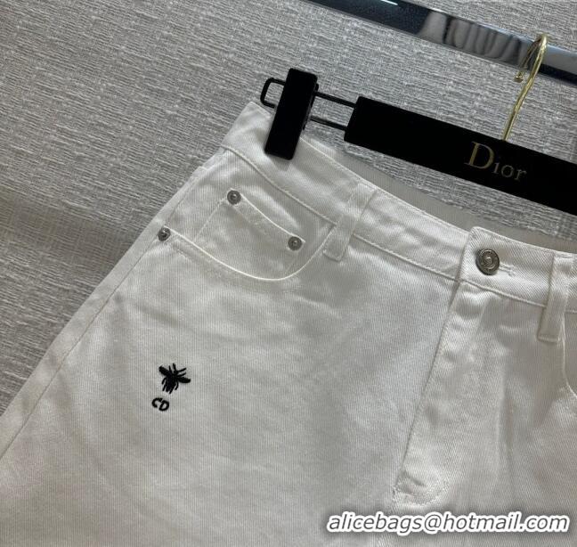 Super Quality Dior Denim Shorts D040712 White 2024