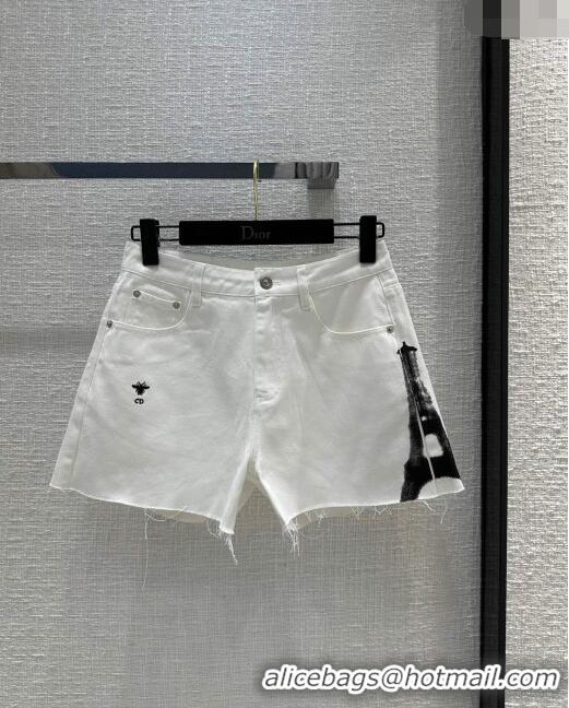 Super Quality Dior Denim Shorts D040712 White 2024