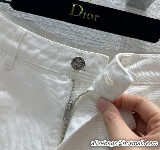 Super Quality Dior Denim Shorts D040712 White 2024