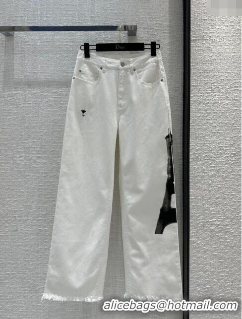 Super Quality Dior Denim Pants D040713 White 2024