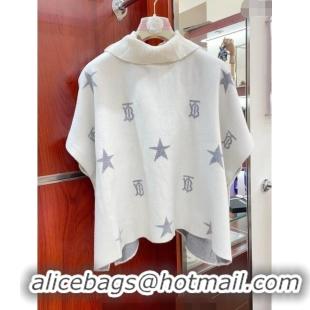 Top Quality Burberry Children's TB Star Cape 0408 White/Grey 2024