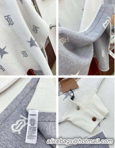 Top Quality Burberry Children's TB Star Cape 0408 White/Grey 2024