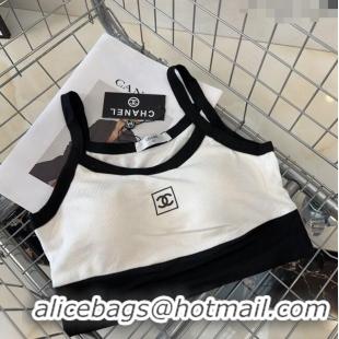 Traditional Discount Chanel Short Vest 0307 White/Black 2024