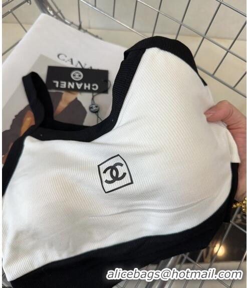 Traditional Discount Chanel Short Vest 0307 White/Black 2024