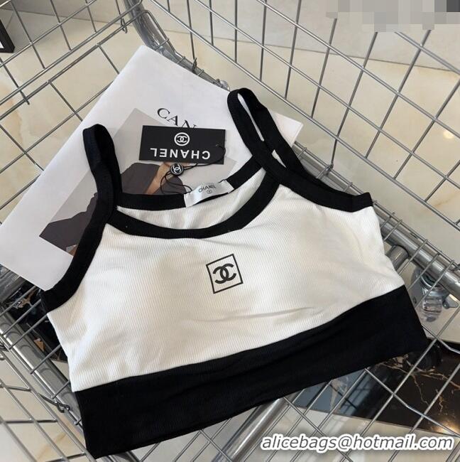 Traditional Discount Chanel Short Vest 0307 White/Black 2024