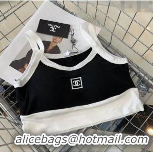 Low Price Chanel Short Vest 0307 White/Black 2024