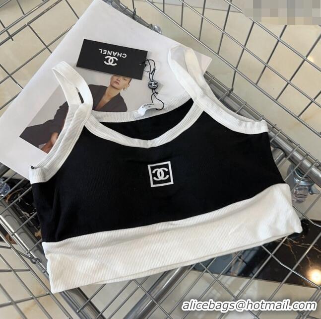 Low Price Chanel Short Vest 0307 White/Black 2024